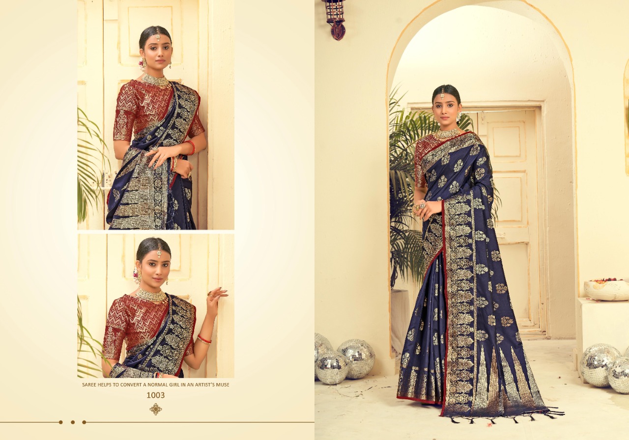 saroj saree Nallini Vol 3 silk innovative look saree catalog