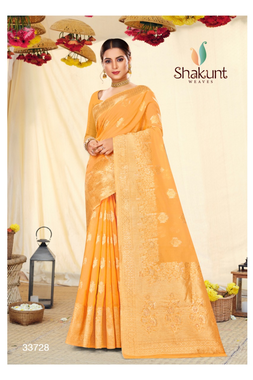 shakunt weaves SKS Linen 3029 linen gorgeous look saree catalog