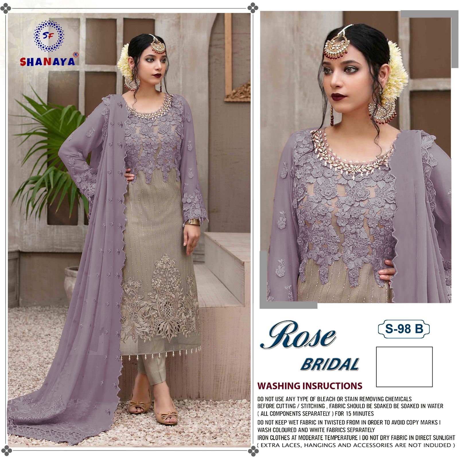 shanaya rose bridel s 98 edition gerogette catchy look salwar suit catalog