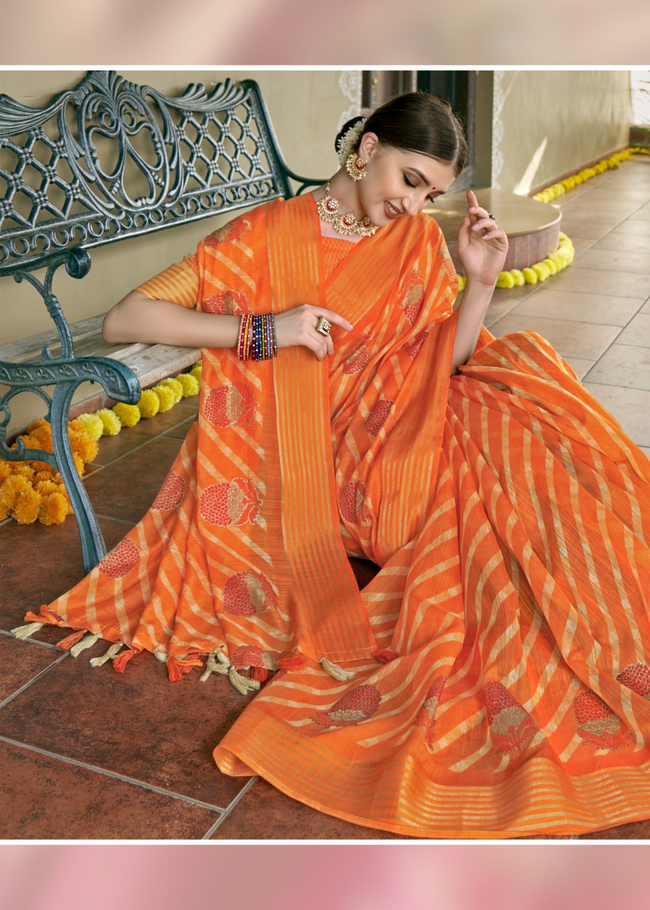 triveni saree aadarshini cotton elegant saree catalog