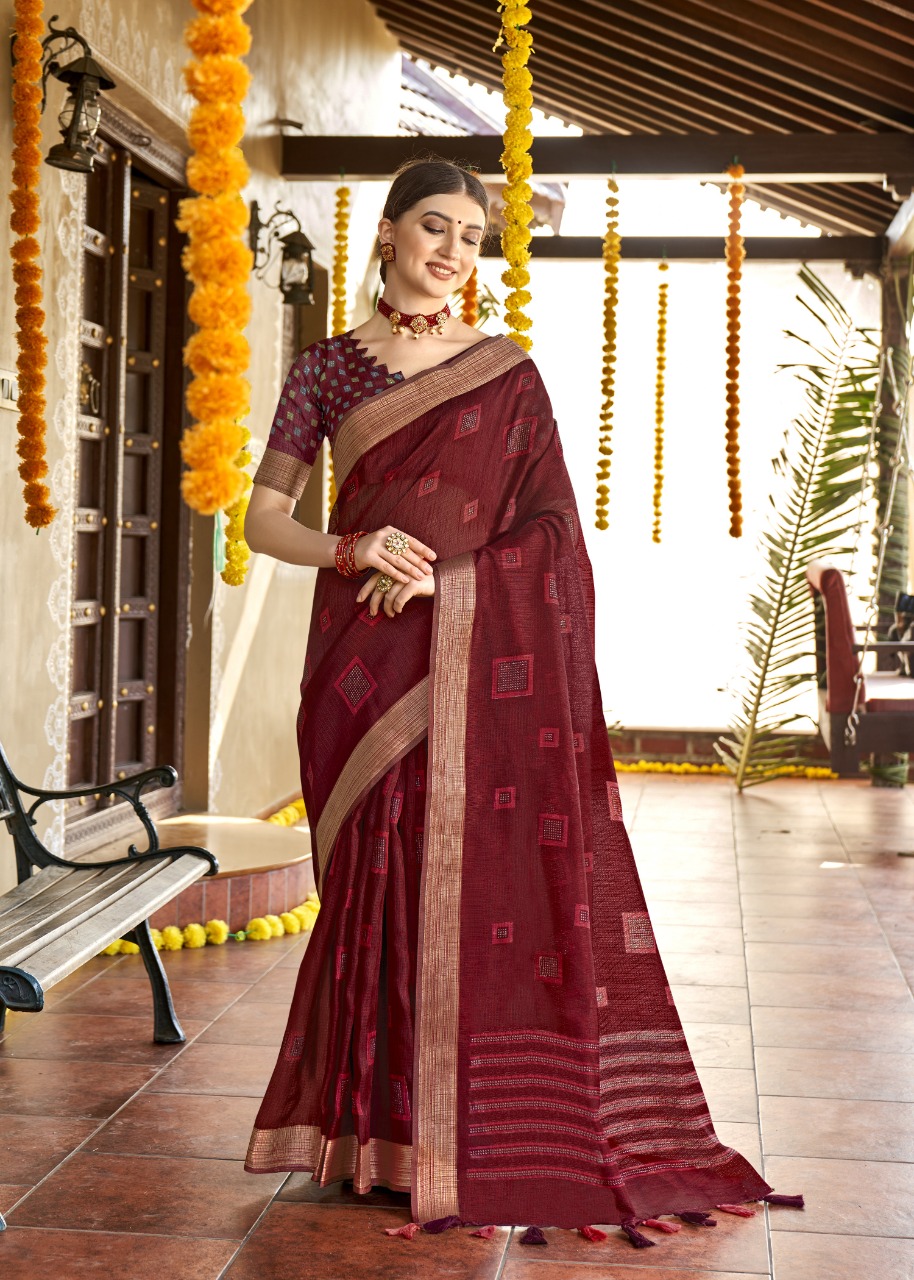 triveni saree himayra cotton exclusive print saree catalog