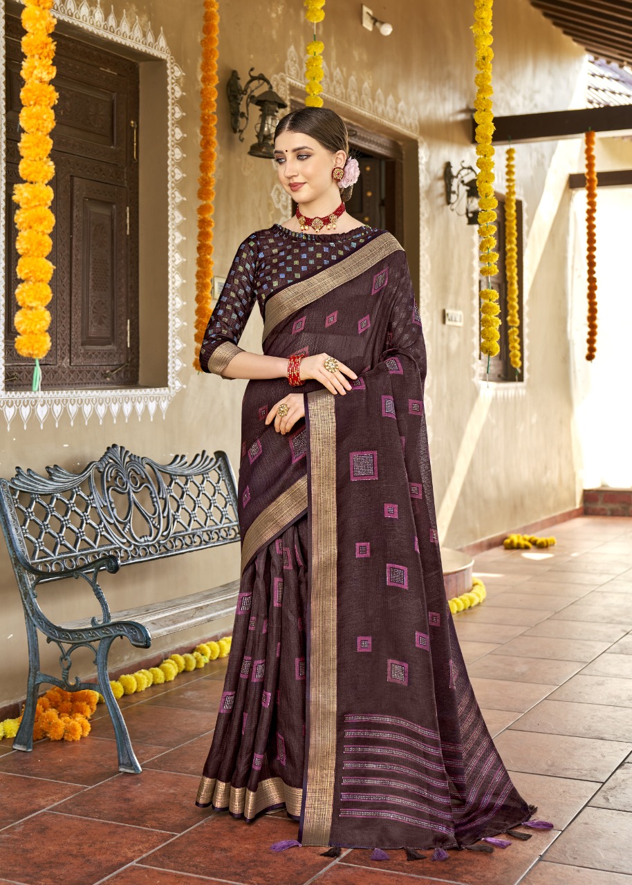 triveni saree himayra cotton exclusive print saree catalog