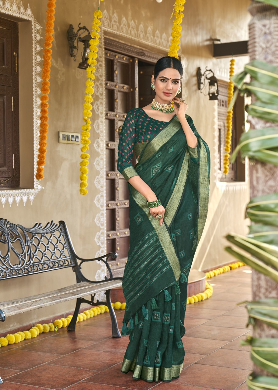 triveni saree himayra cotton exclusive print saree catalog