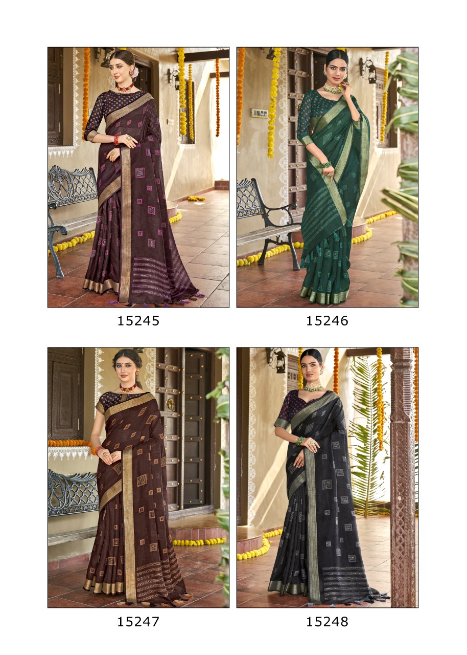 triveni saree himayra cotton exclusive print saree catalog