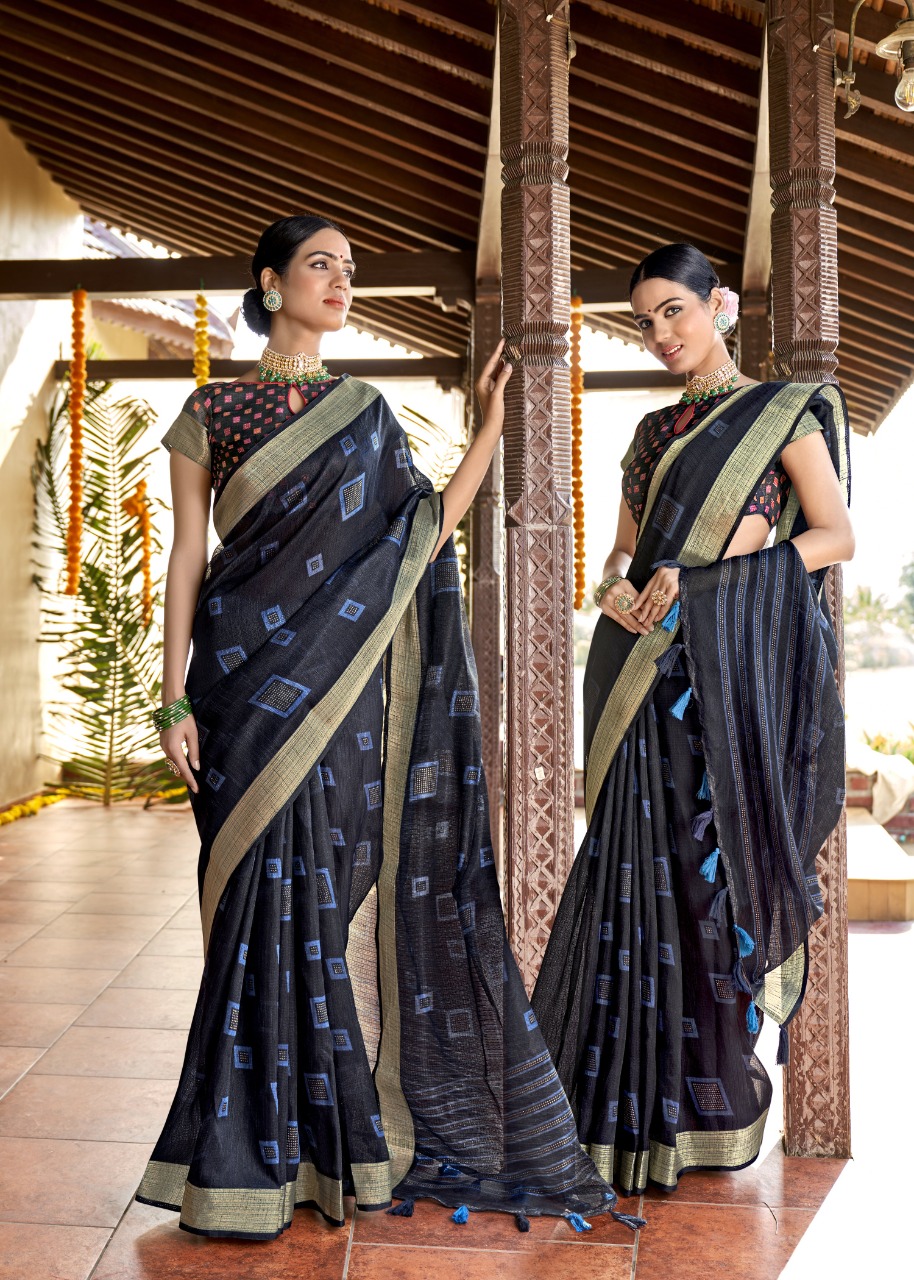 triveni saree himayra cotton exclusive print saree catalog