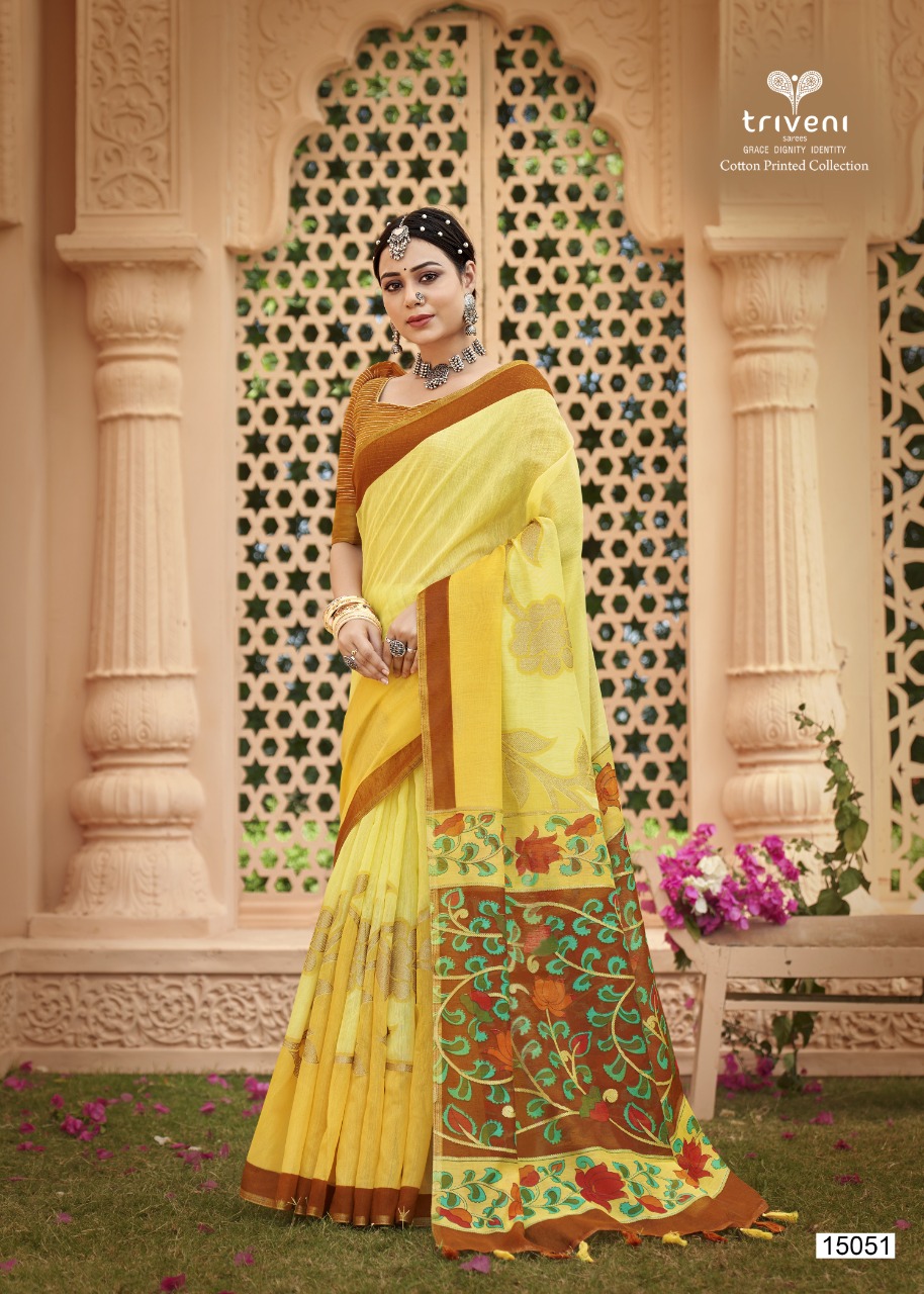 triveni saree kanyashi cotton catchy look saree catalog