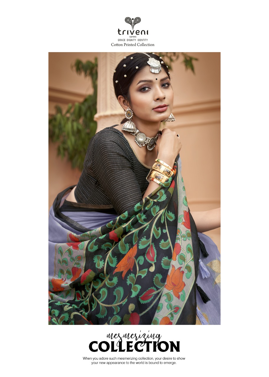 triveni saree kanyashi cotton catchy look saree catalog