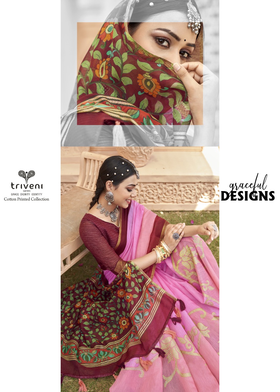 triveni saree kanyashi cotton catchy look saree catalog