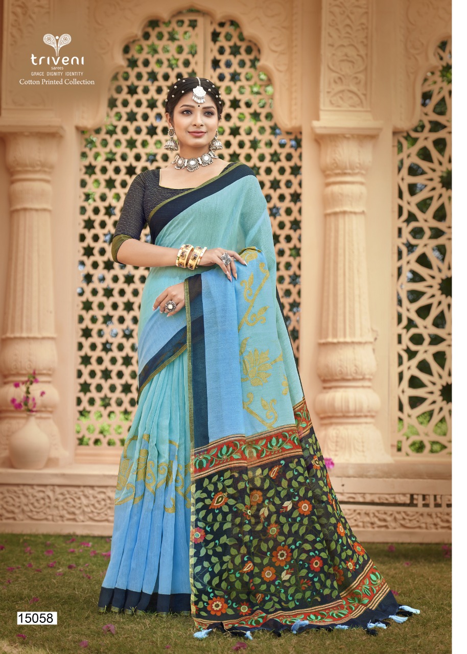 triveni saree kanyashi cotton catchy look saree catalog