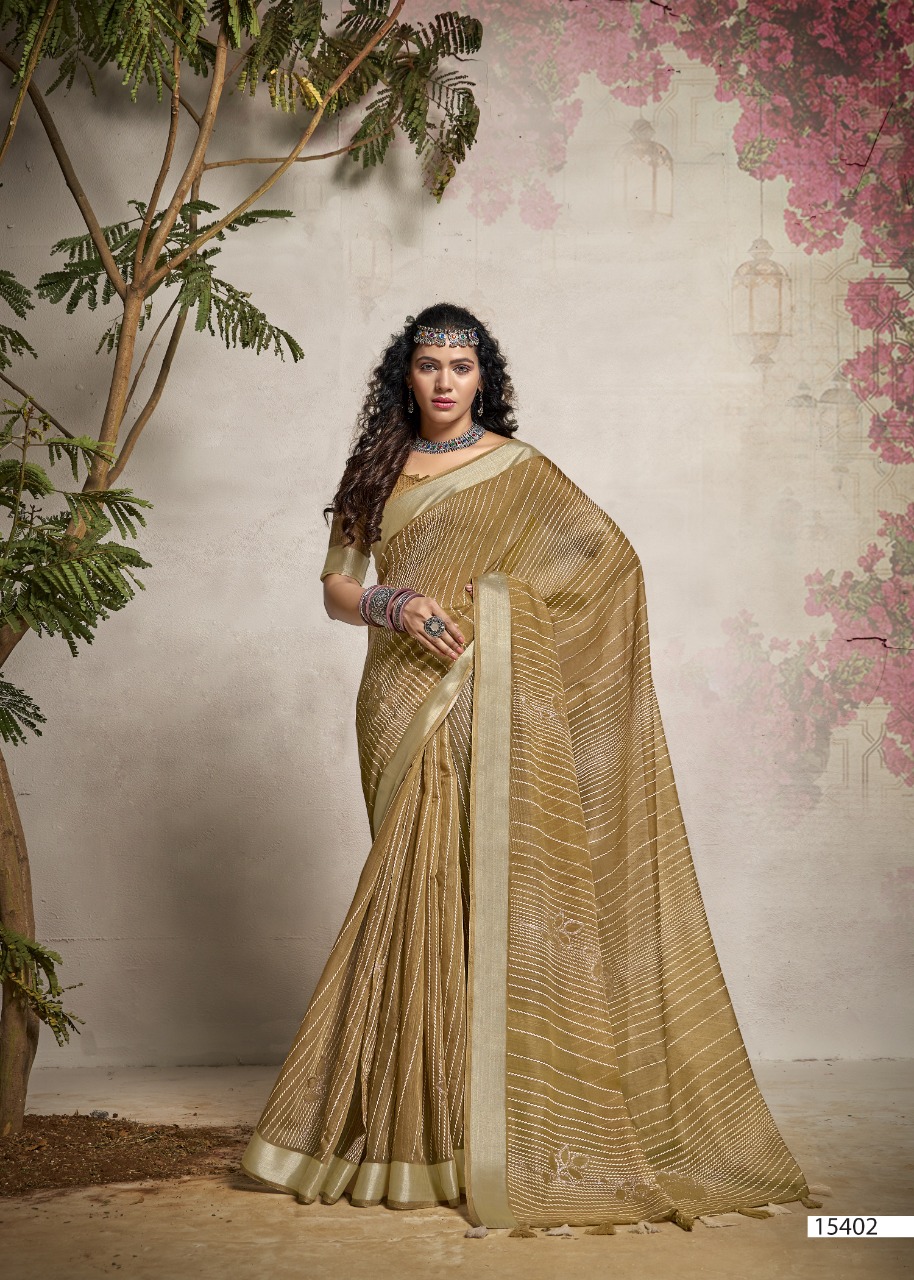 triveni saree mirror cotton elegant print saree catalog