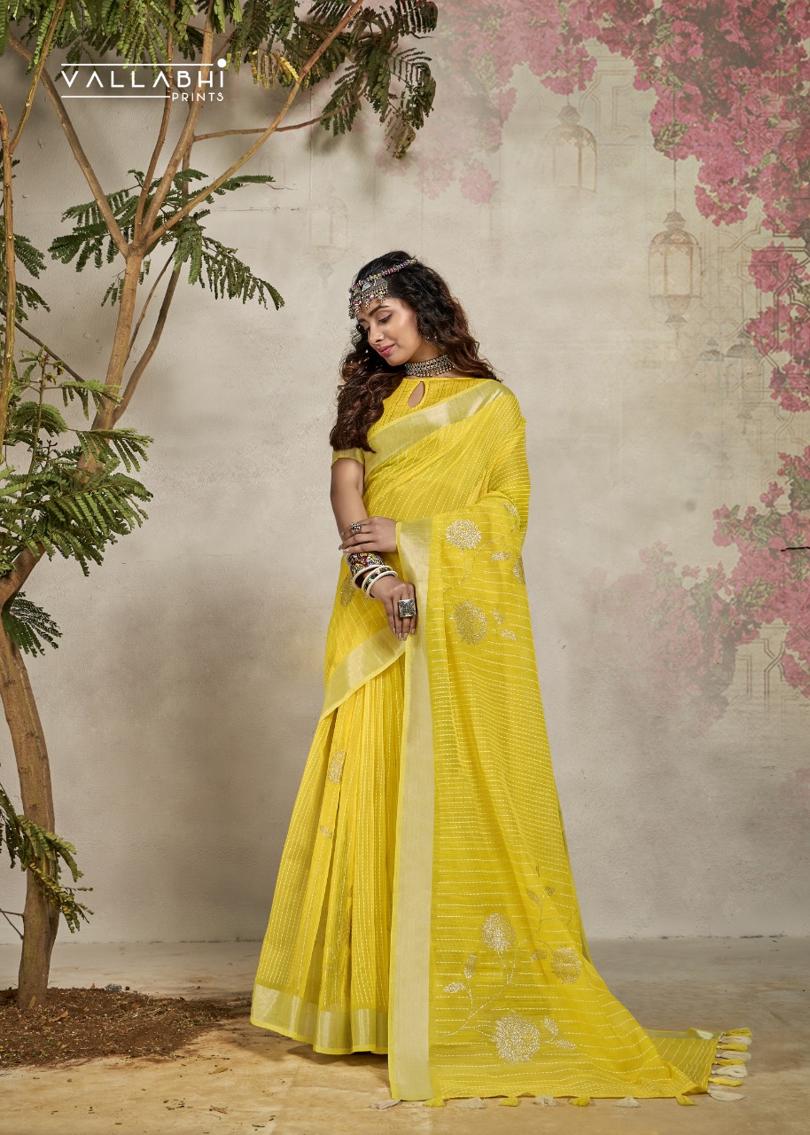 triveni saree mirror cotton elegant print saree catalog