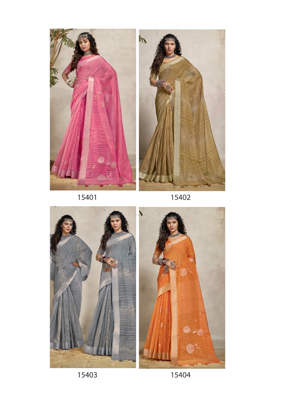 triveni saree mirror cotton elegant print saree catalog