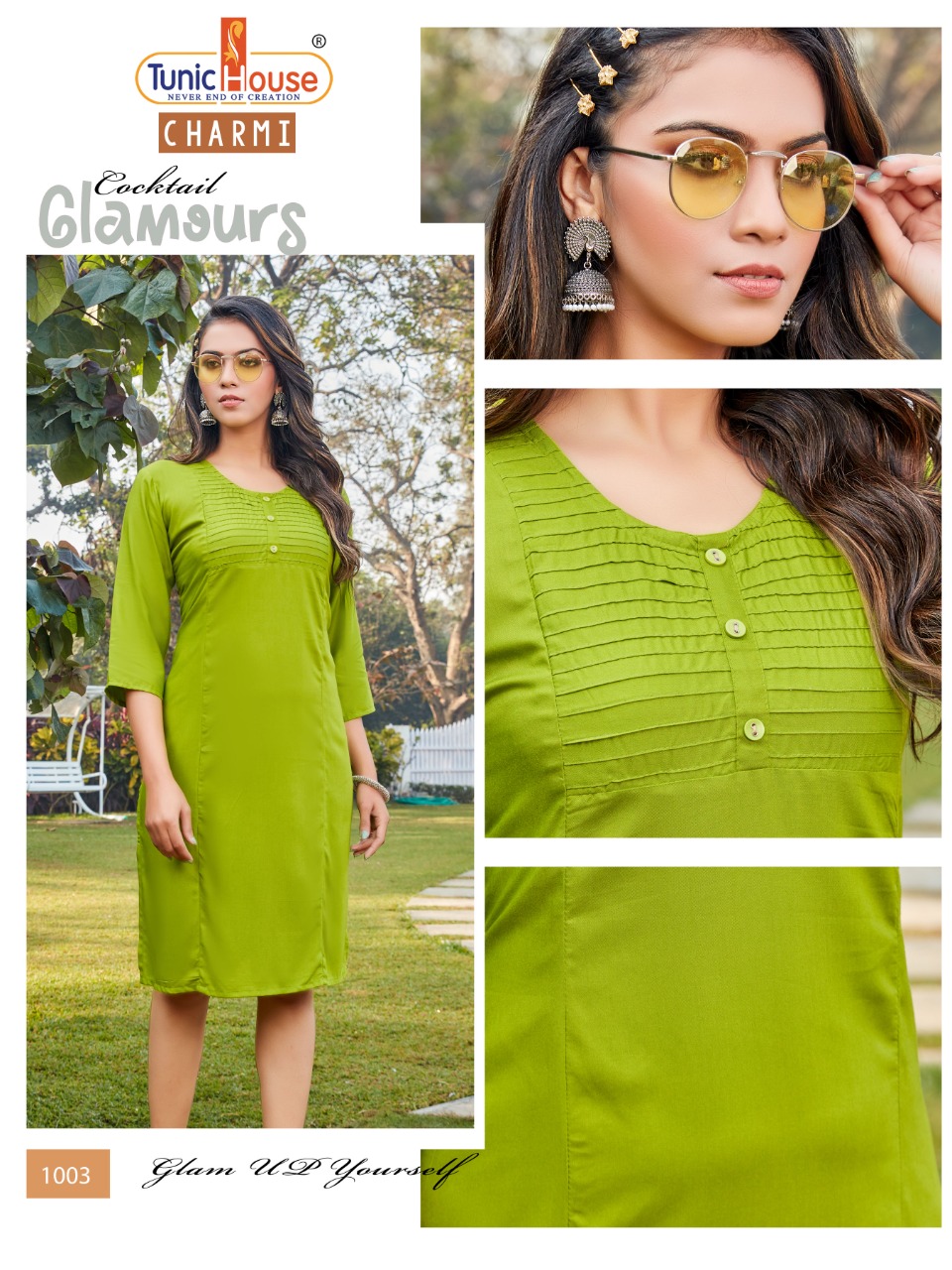 Tunic house charmi rayon graceful look kurti catalog