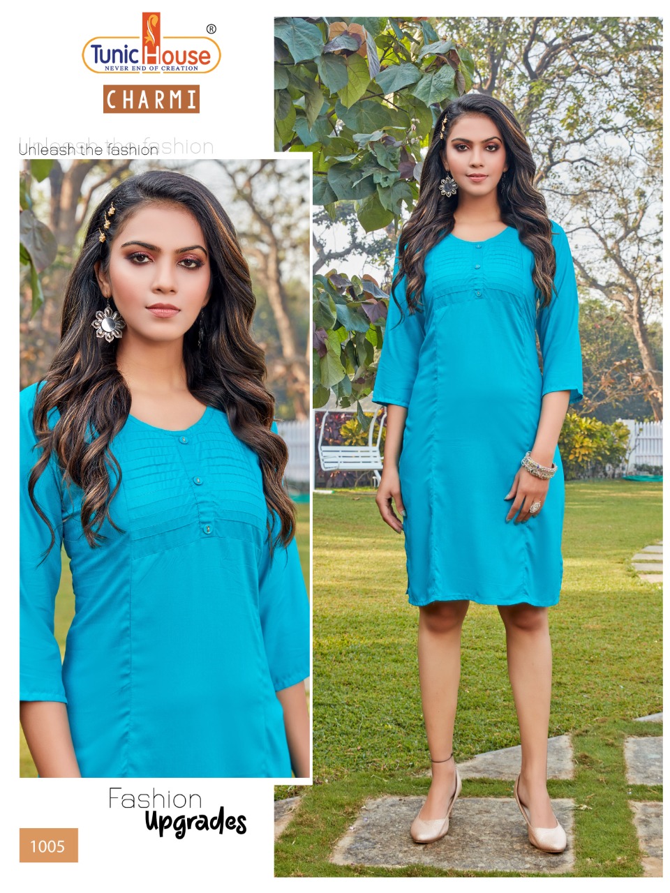 Tunic house charmi rayon graceful look kurti catalog