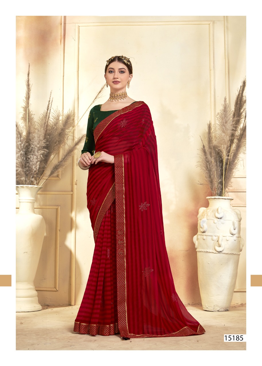 vallabhi print redfort georgette exclusive print saree catalog