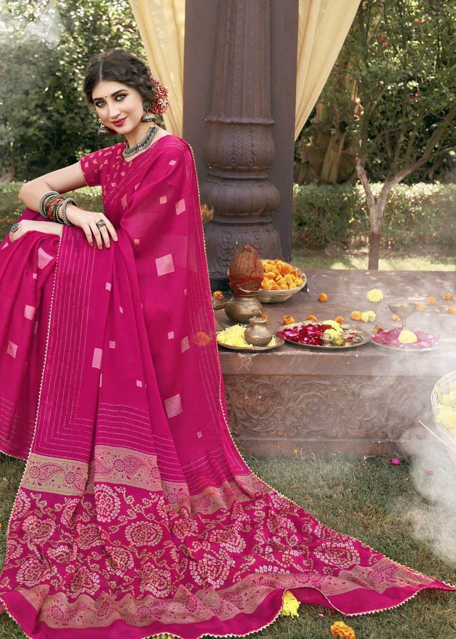 vallabhi print samundar chiffon astonishing saree catalog