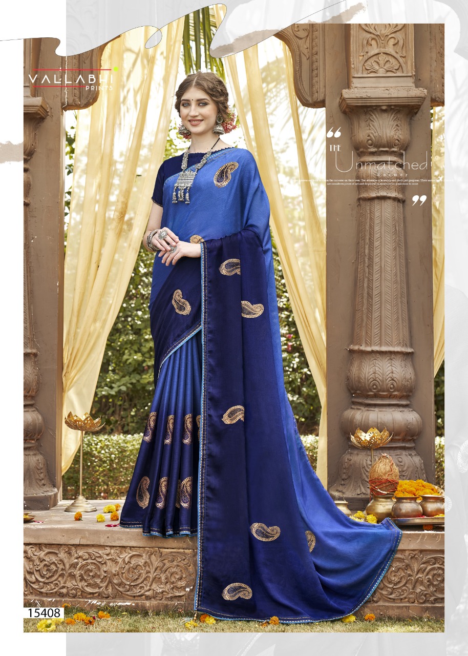 vallabhi print shobhita chiffon attractive look saree catalog