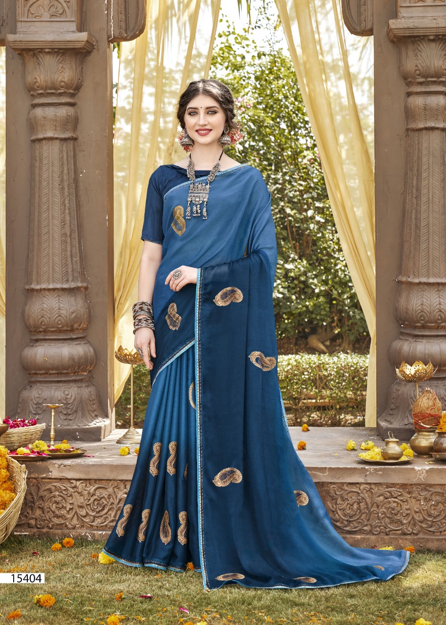 vallabhi print shobhita chiffon attractive look saree catalog