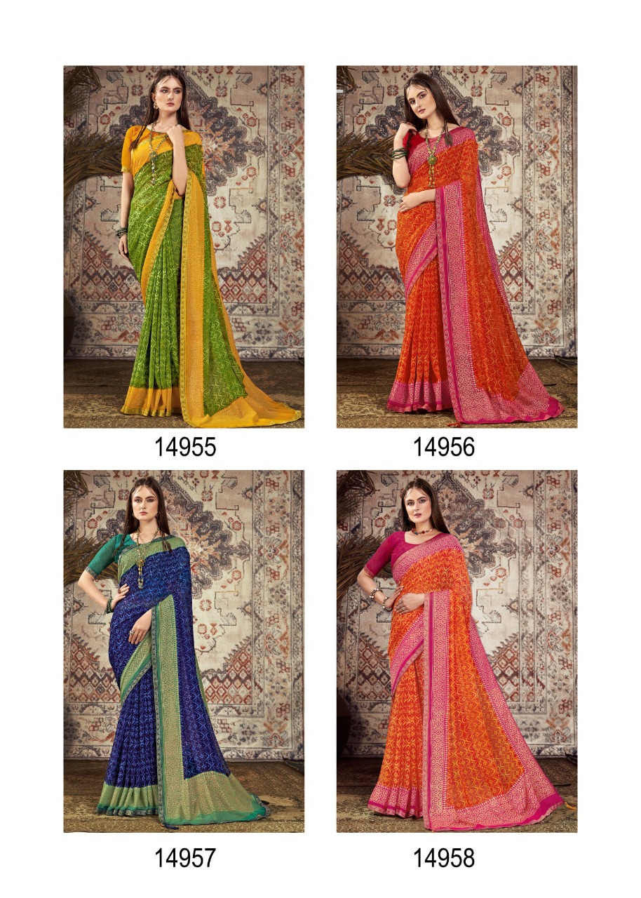 vallabhi print srivalli georgette exclusive print saree catalog