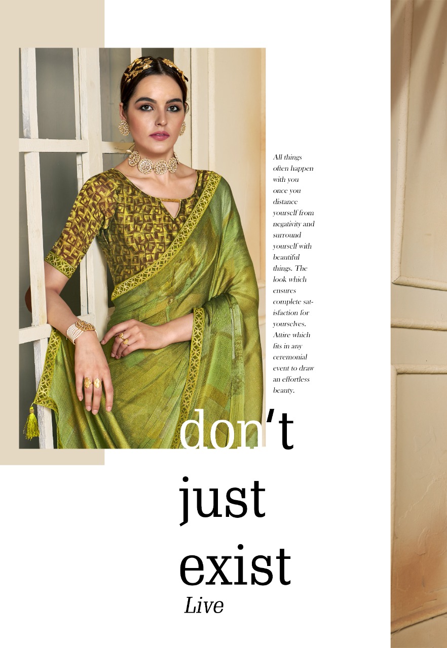 vallabhi print teetly moss chiffon astonishing print saree catalog