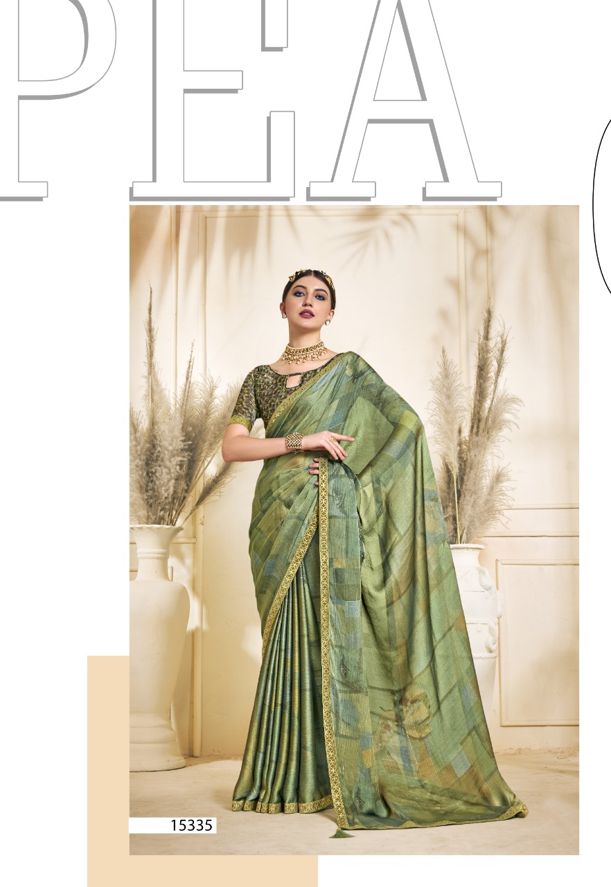 vallabhi print teetly moss chiffon astonishing print saree catalog