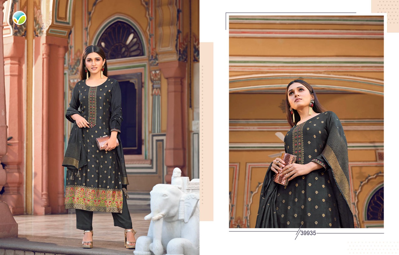 vinay fashion tumbaa noor viscose festive look top bottom with dupatta catalog