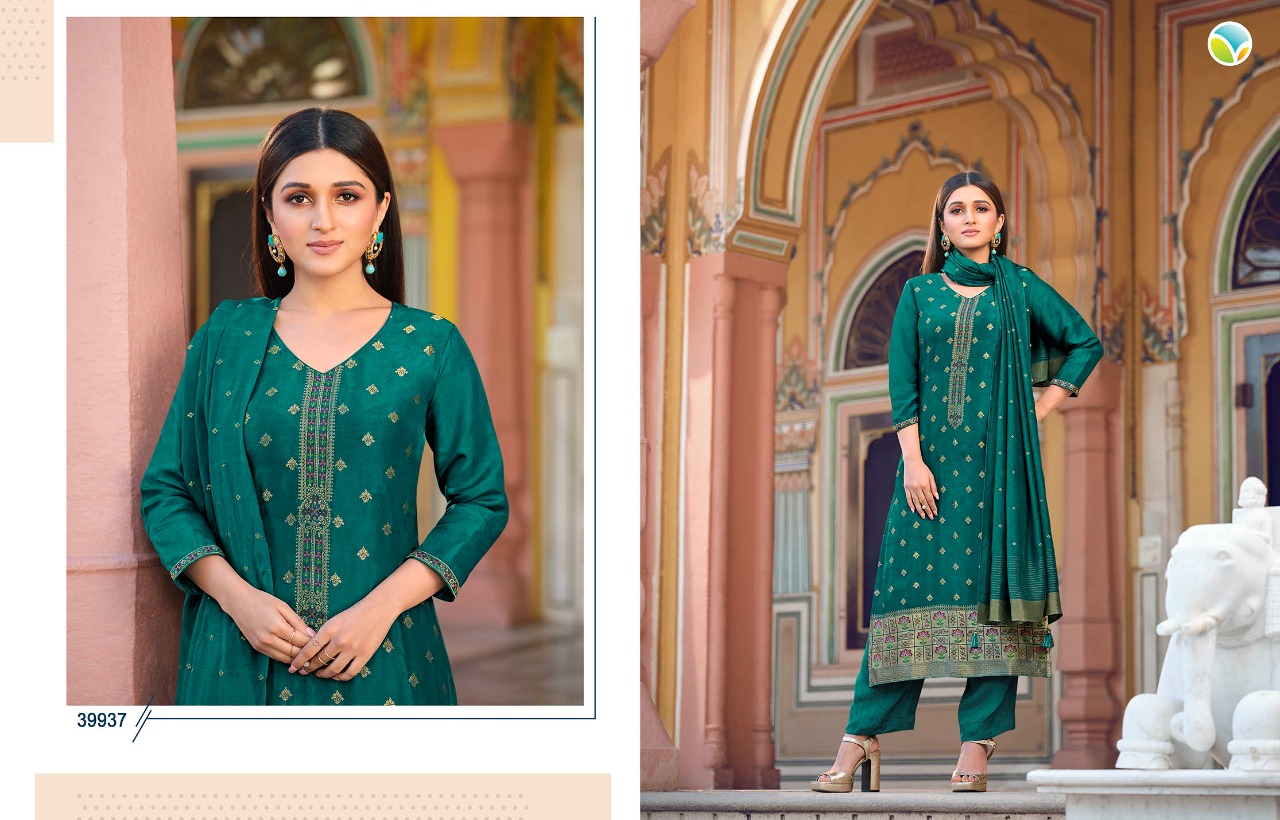 vinay fashion tumbaa noor viscose festive look top bottom with dupatta catalog