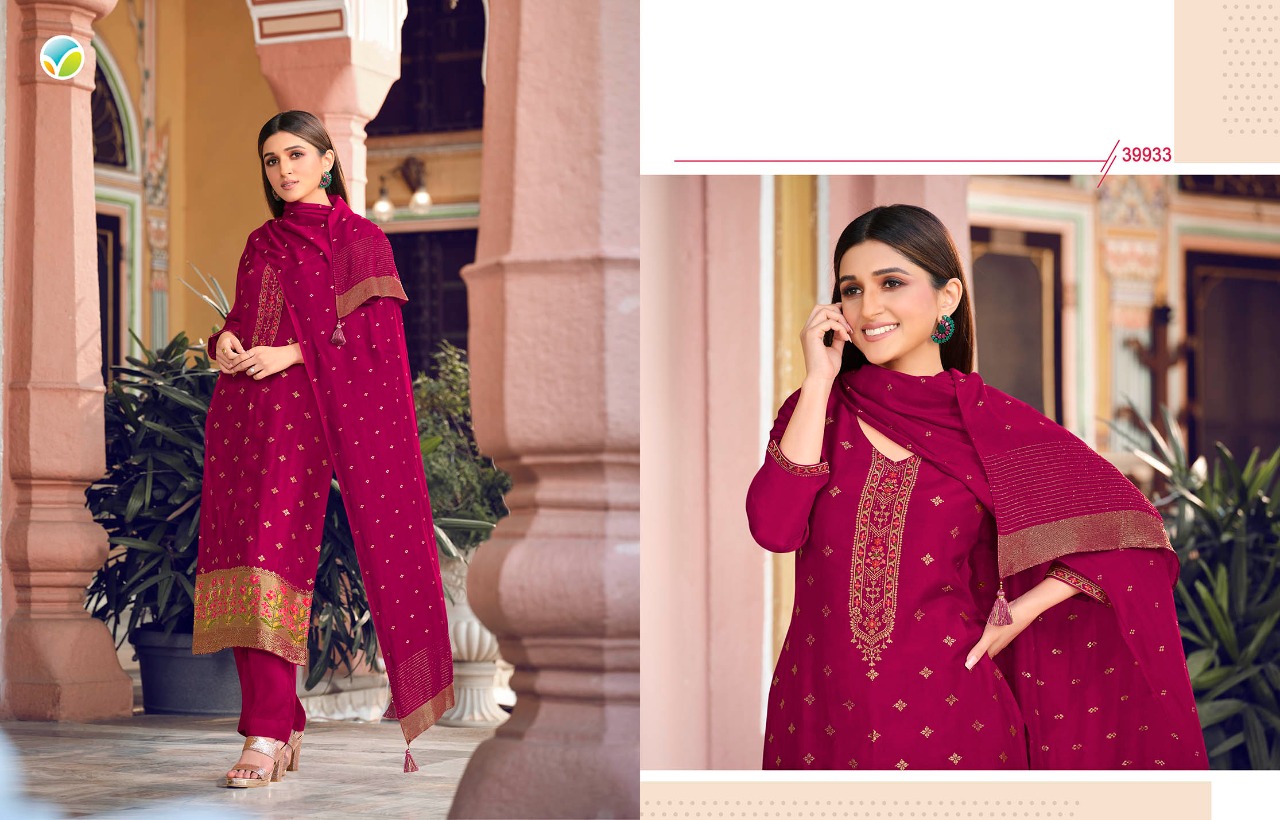 vinay fashion tumbaa noor viscose festive look top bottom with dupatta catalog