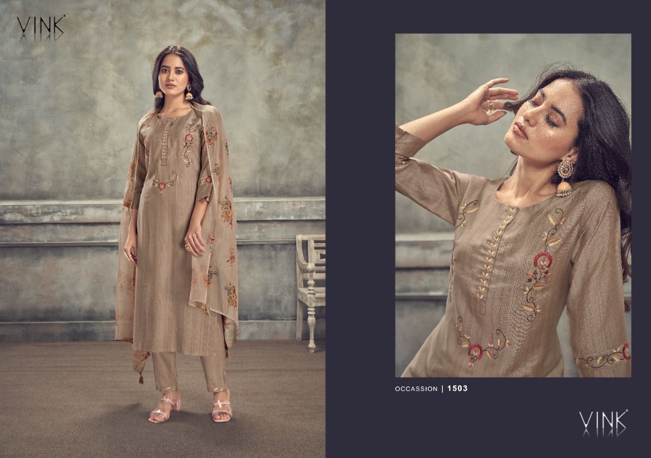 vink occasions 3 viscose new and modern style top bottom with dupatta catalog