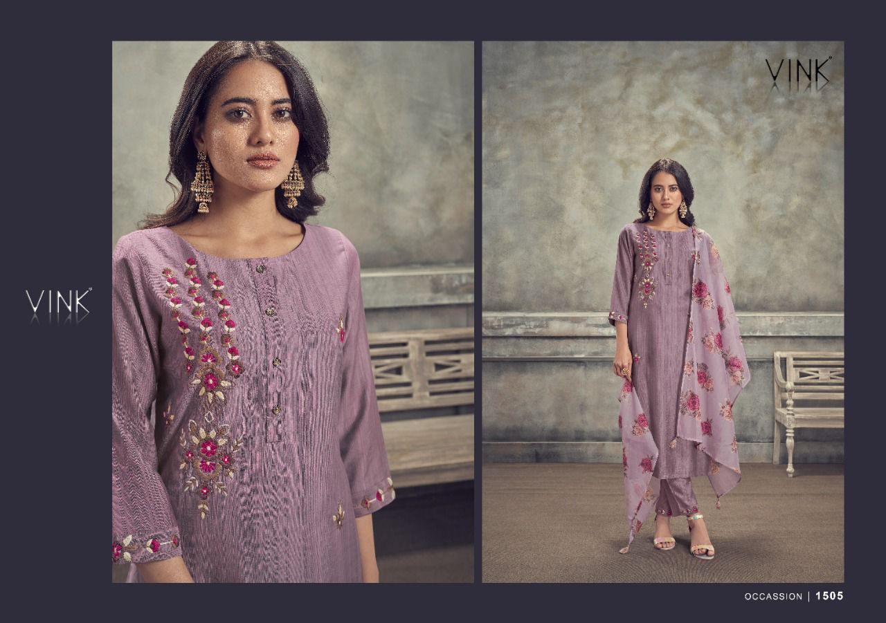 vink occasions 3 viscose new and modern style top bottom with dupatta catalog