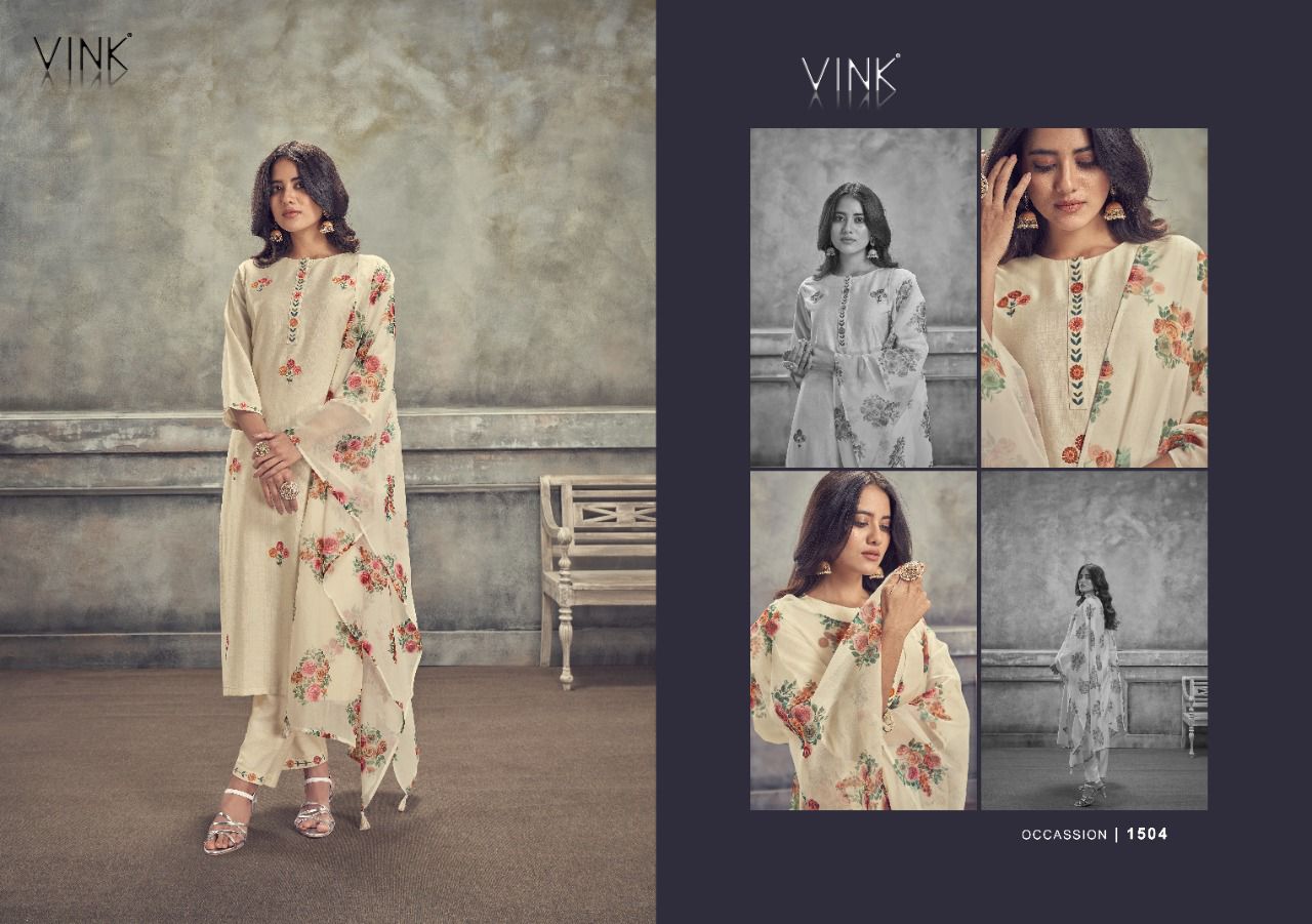 vink occasions 3 viscose new and modern style top bottom with dupatta catalog