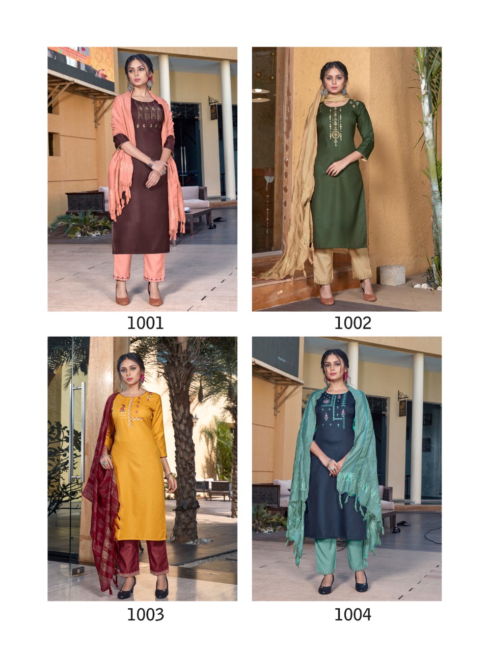 vitara fashion ultron  magic slub innovaive style top bottom with dupatta catalog