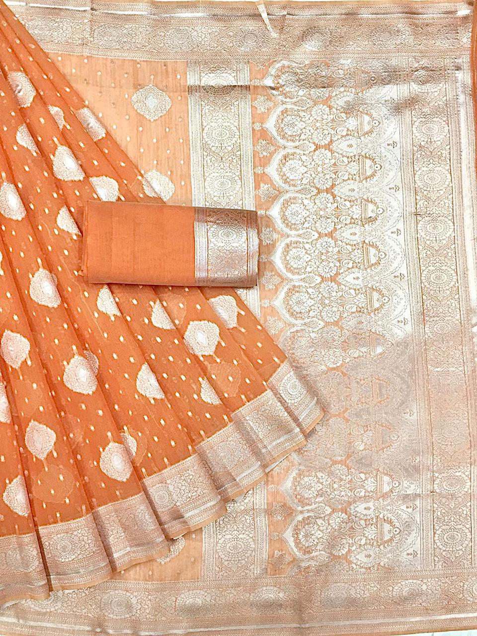 vivera internation saanvika saree linen cotton authentic fabric saree catalog