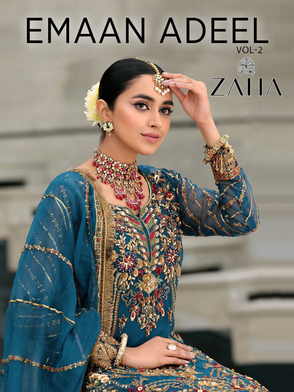 zaha emaan adeel vol 2 georgette astonishing salwar suit catalog