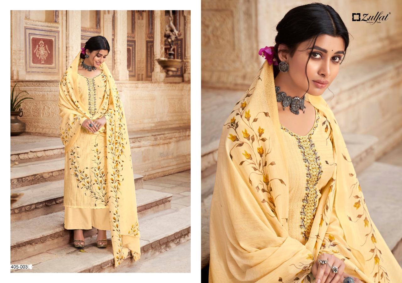 zulfat designer suit anishka cotton attrective print salwar suit catalog