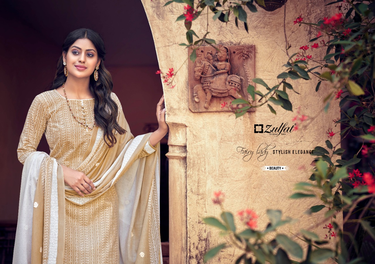 zulfat designer suit spring cotton elegant salwar suit catalog