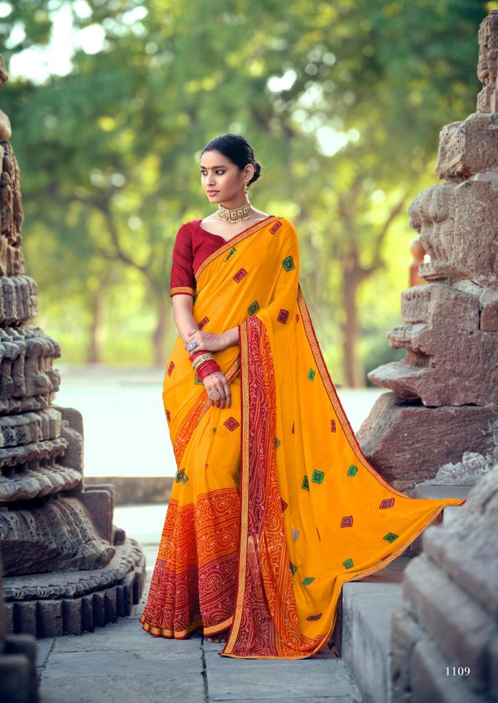 lt kashvi creation mishka chiffon beautifull print saree catalog