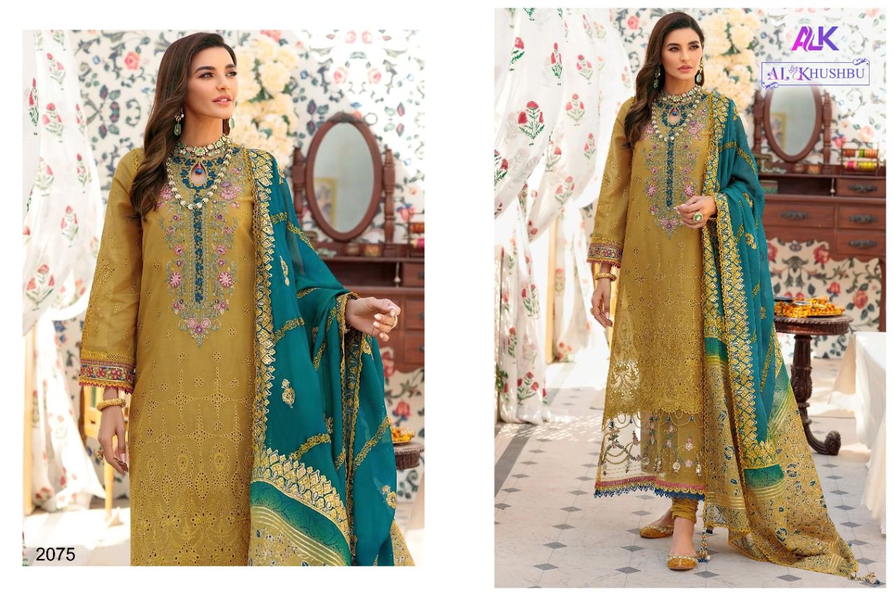 al khushbu sajeda b vol 1 cambric cotton regal look salwar suit catalog