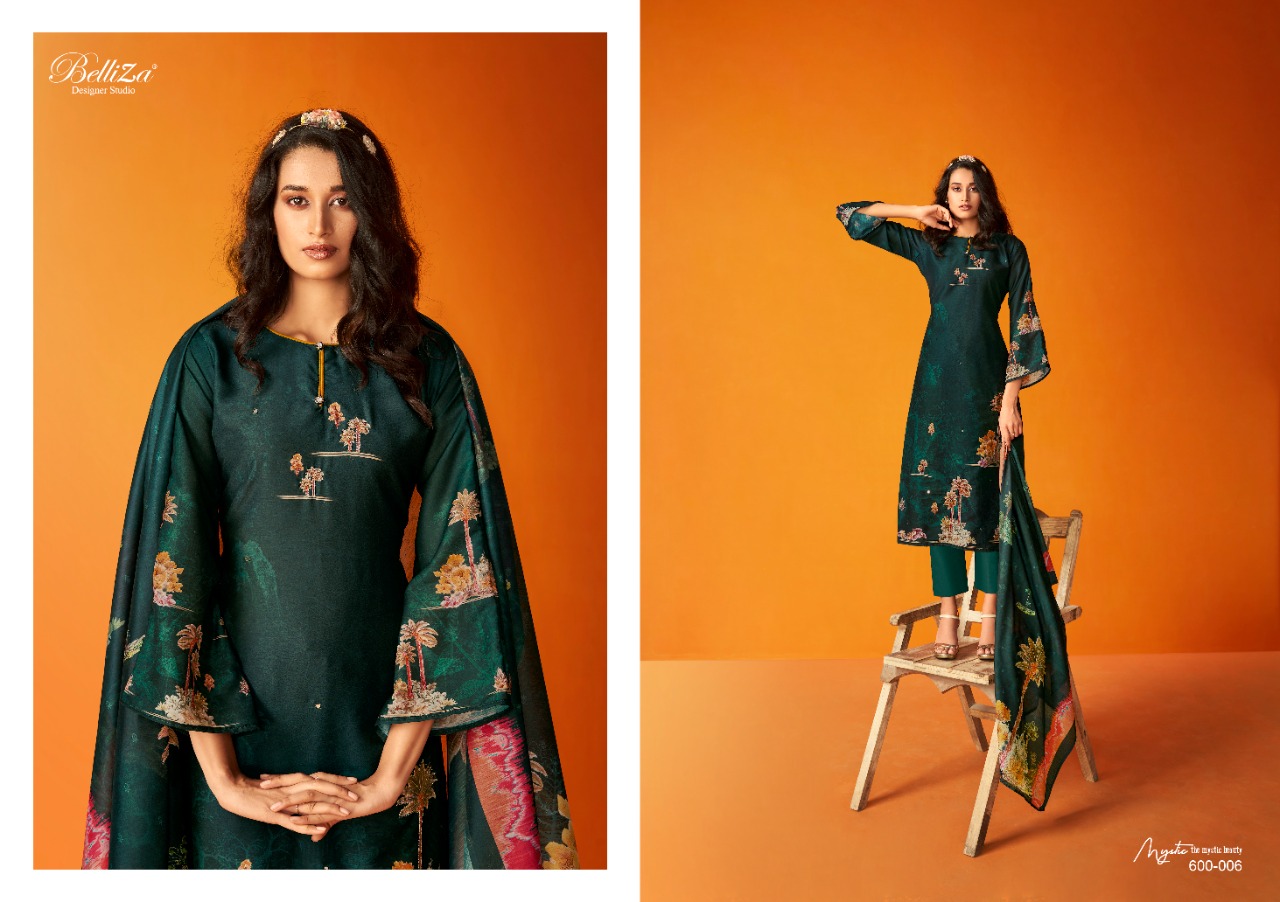 belliza designer studio nature muslin exclusive print salwar suit catalog