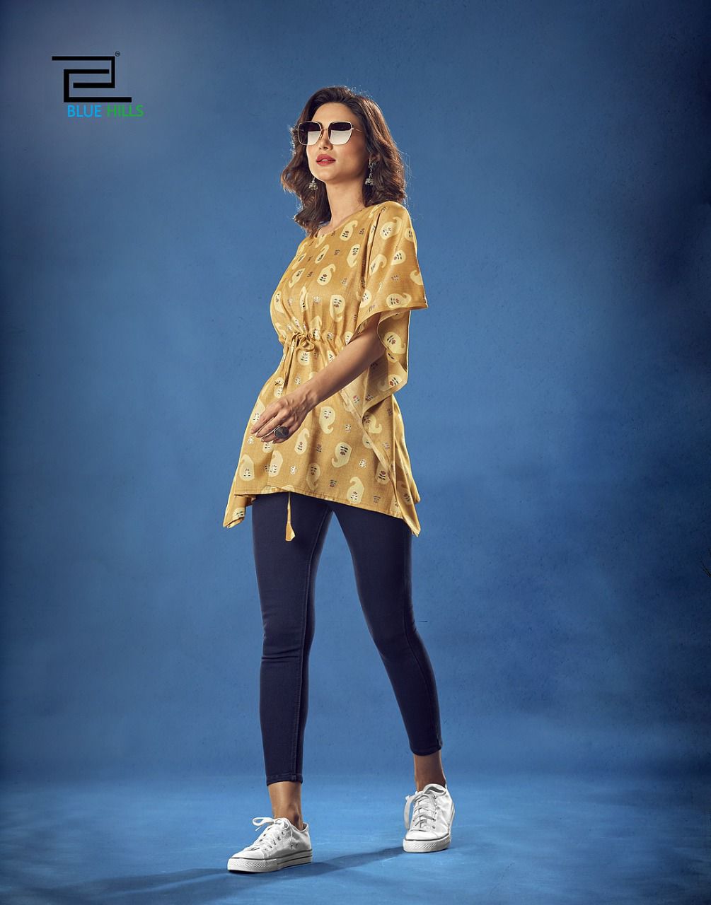 blue hiils kaftan vol 1 rayon elegnt top catalog