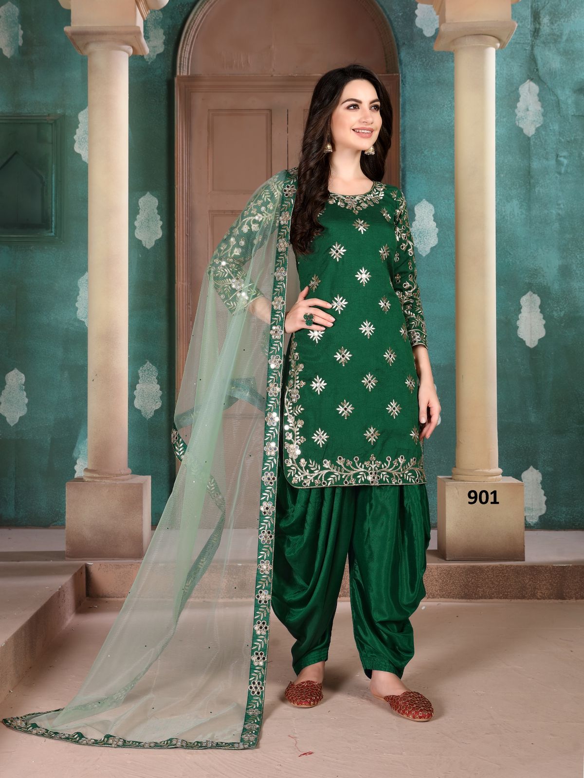 dani aanaya 900 series art silk regal look salwar suit catalog