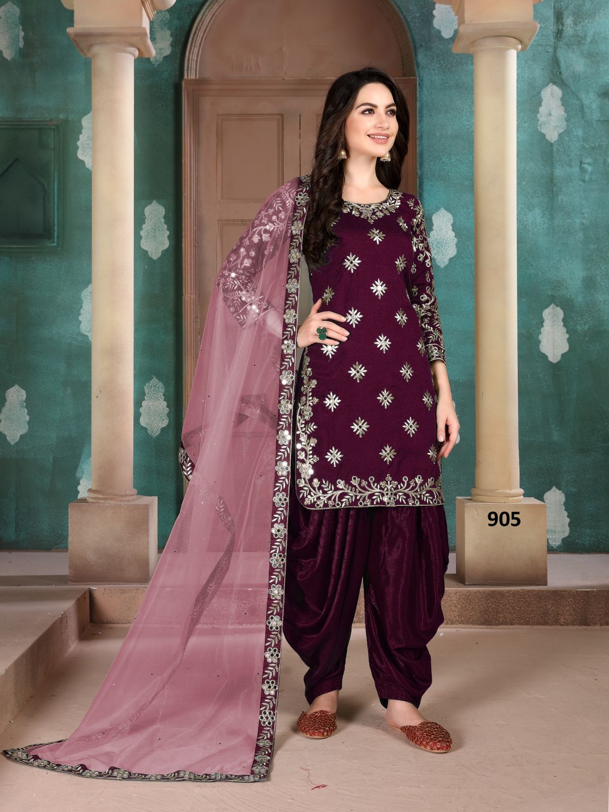 dani aanaya 900 series art silk regal look salwar suit catalog