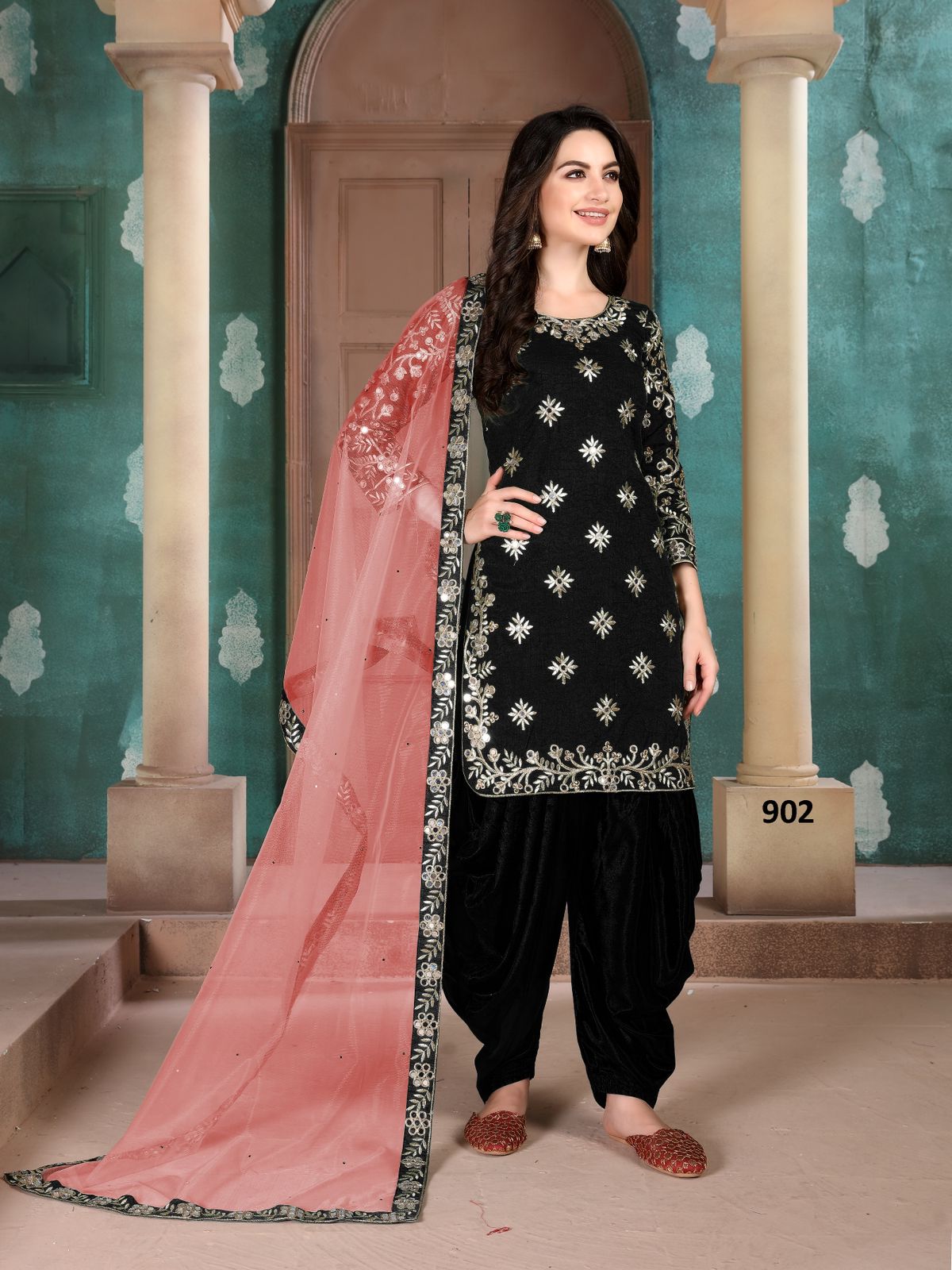 dani aanaya 900 series art silk regal look salwar suit catalog