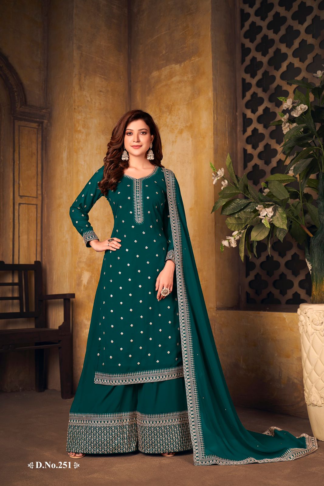 dani New Arrival Vaani  Vol  25 net gorgeous look salwar suit catalog