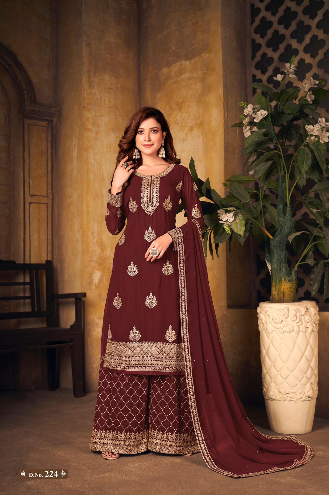 dani vaani vol 22 georgette Regal look salwar suit catalog