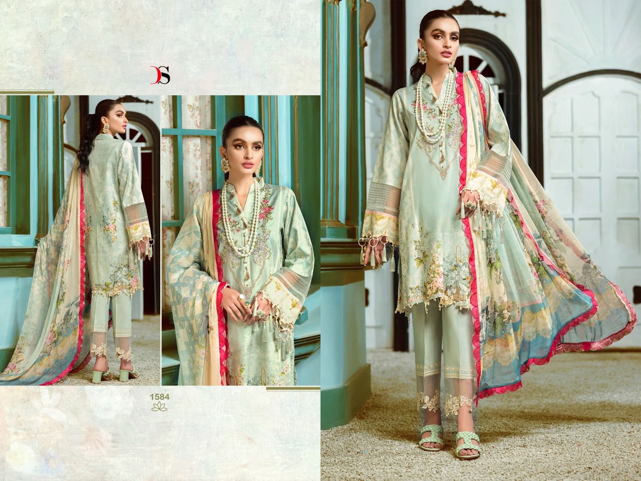 deepsy suit Bliss lawn 22 2 cotton authentic fabric salwar suit with chiffon dupatta catalog