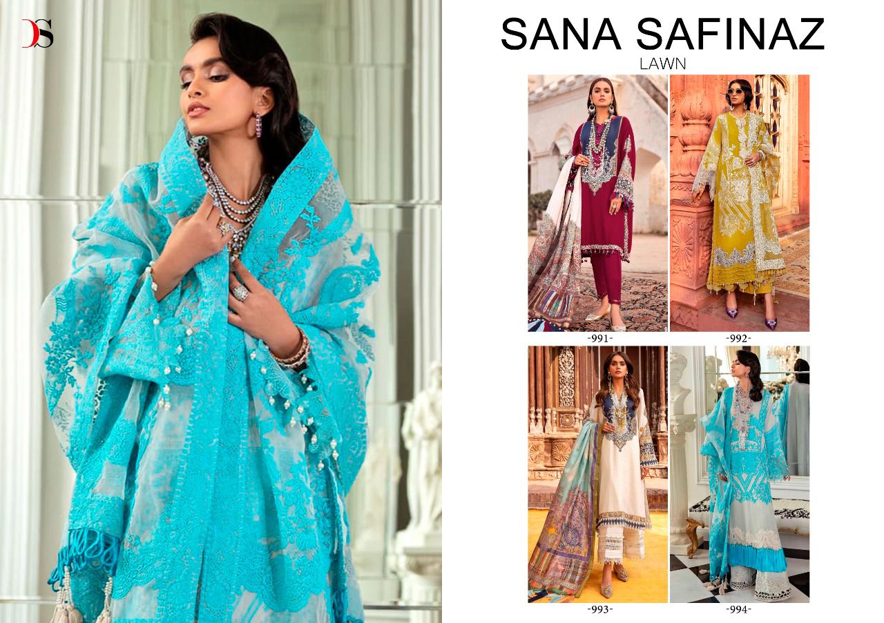 deepsy suit Sana Safinaz lawn 22 cotton authentic fabric salwar suit catalog