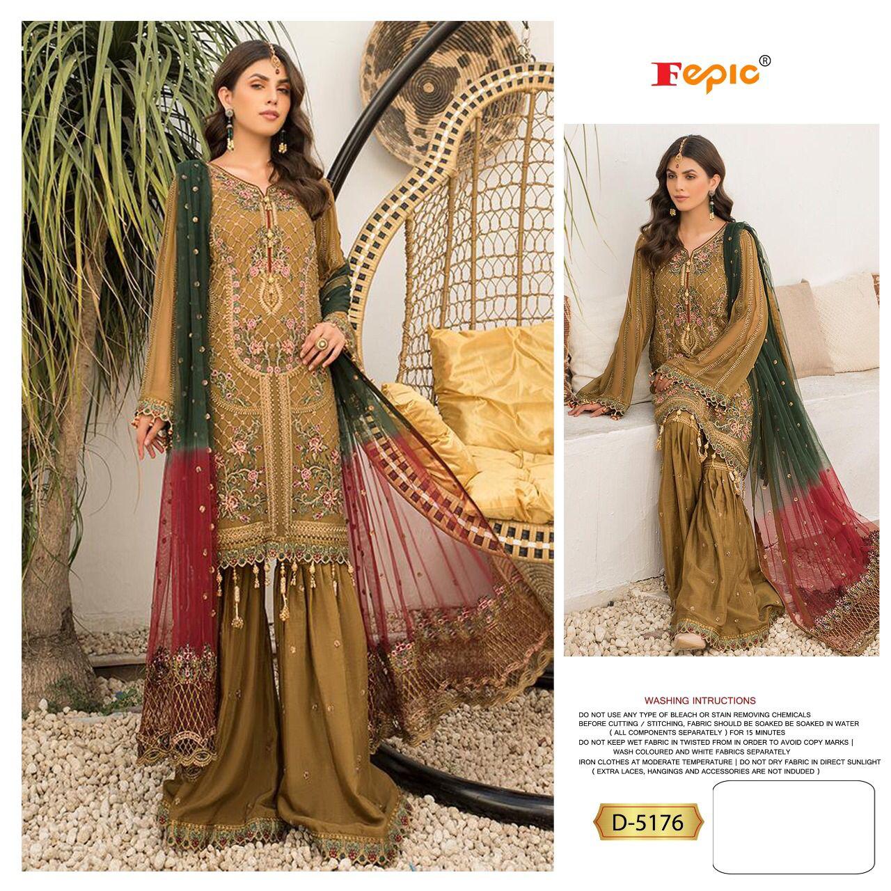 fepic rosemeen c 5176 georgette astonishing look salwar suit single