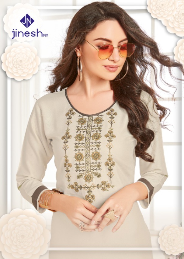 jinesh nx aaliya vol 1 rayon elegant kurti catalog