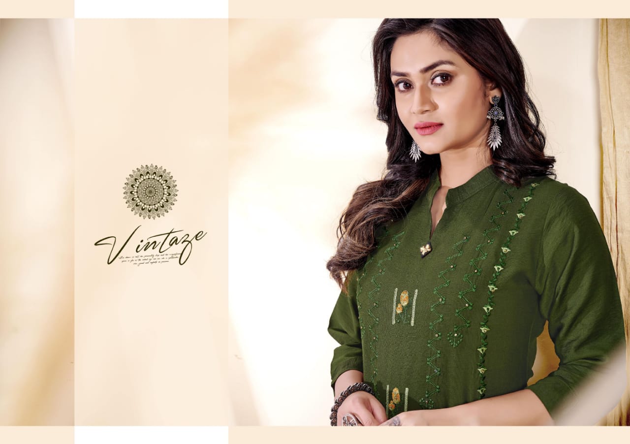 kalaroop by kajree creamy rayon elegant kurti catalog